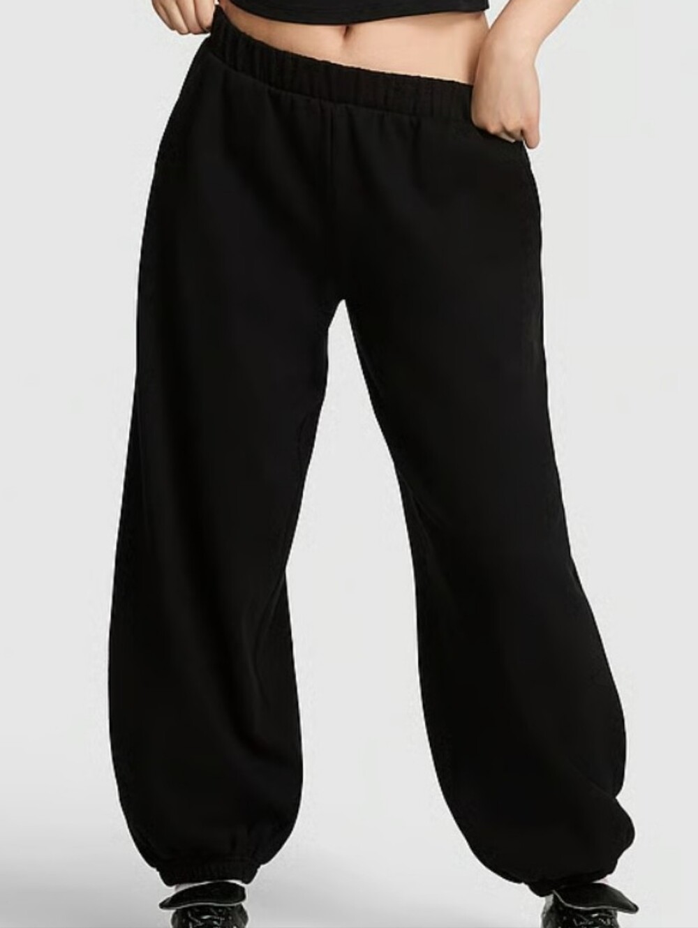 VS PINK Campus Fleece Oversized Sweatpants Sz LG NWT